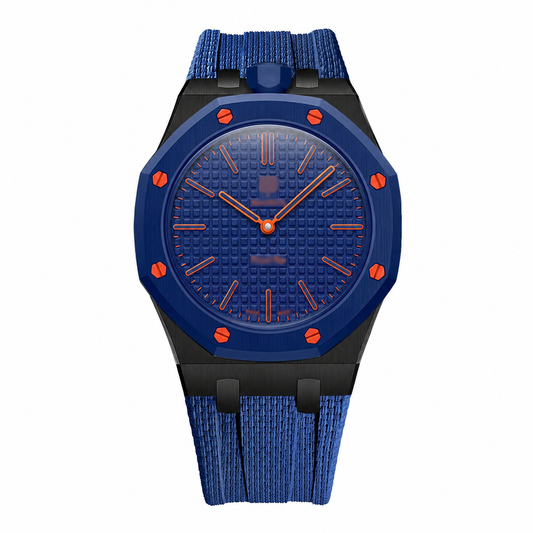 Wristform Classic Royal Pop Case - Dark blue Strap, 12 O'Clock Crown