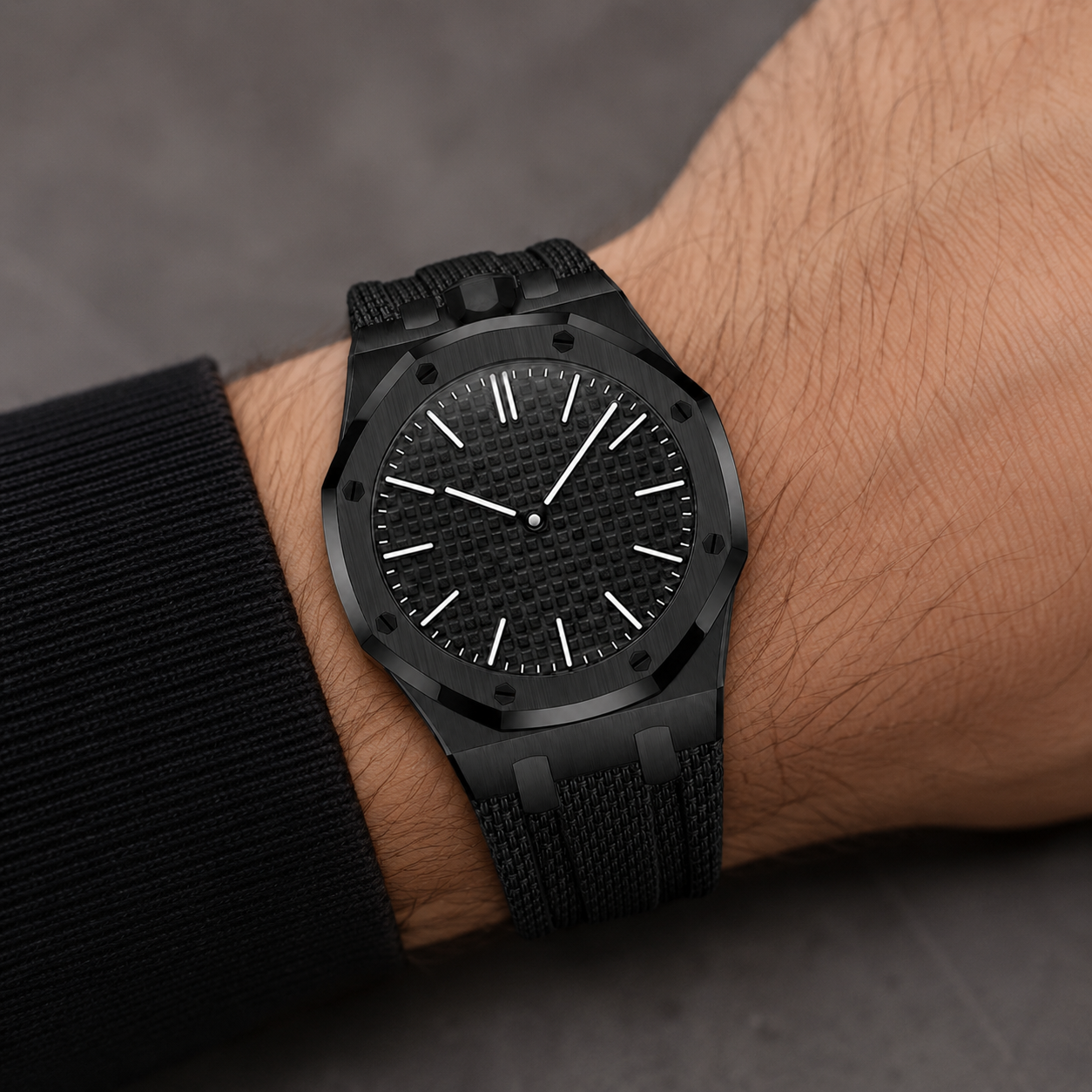 Wristform Full-Coverage Royal Pop Case - White Strap, 12 O'Clock Crown