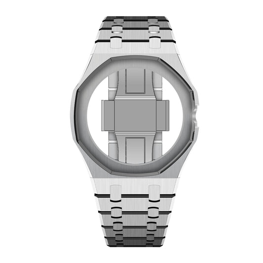 Wristform Classic Royal Pop Case - Silver Bracelet, 3 O'Clock Crown