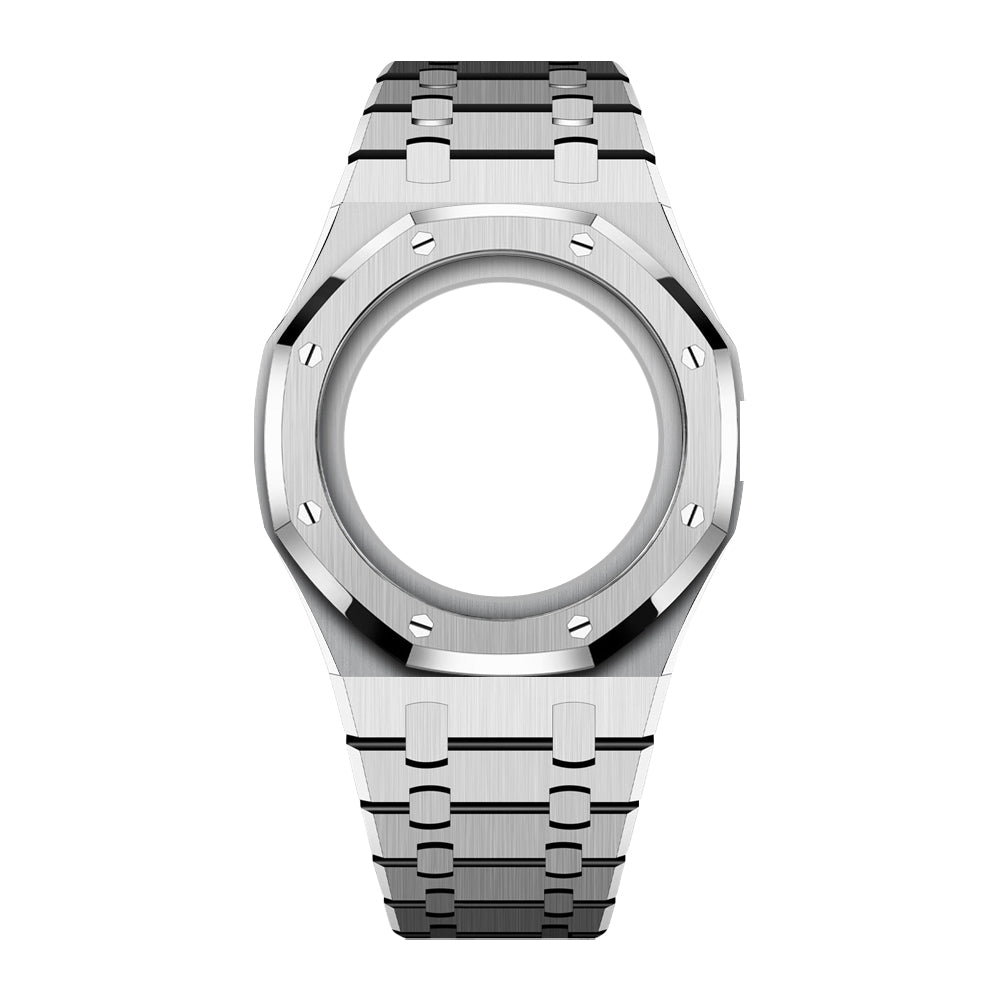 Wristform Full-Coverage Royal Pop Case - Silver Bracelet, 3 O'Clock Crown