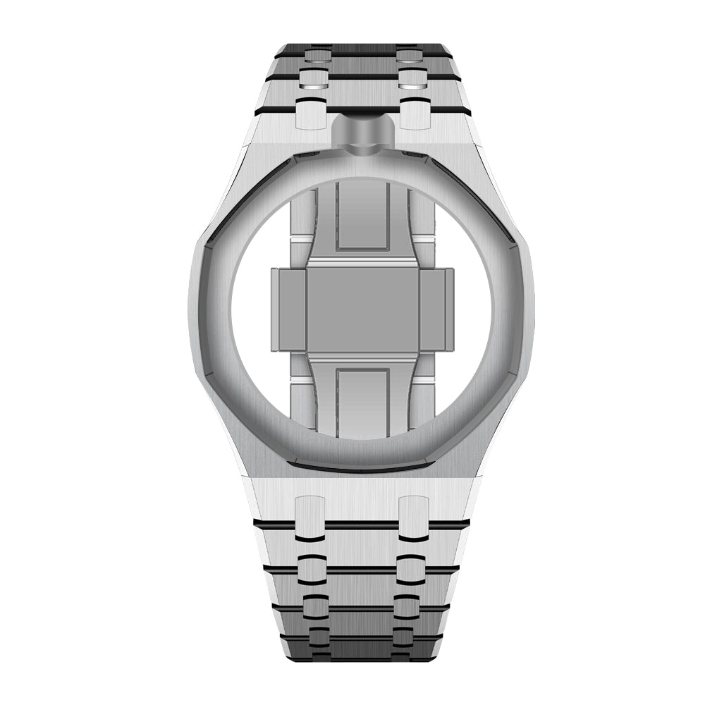 Wristform Classic Royal Pop Case - Silver Bracelet, 12 O'Clock Crown