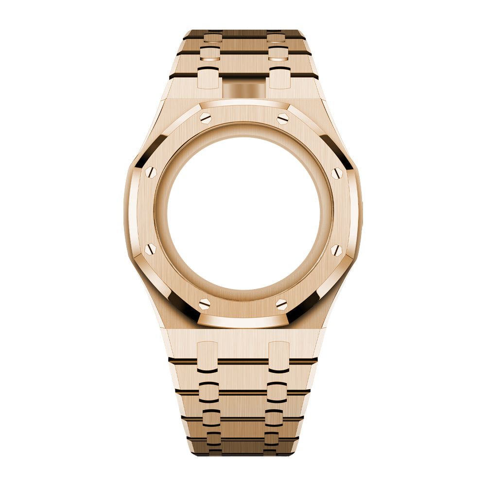 Wristform Full-Coverage Royal Pop Case - Rose Gold Bracelet, 12 O'Clock Crown