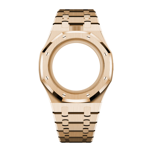 Wristform Full-Coverage Royal Pop Case - Rose Gold Bracelet, 12 O'Clock Crown
