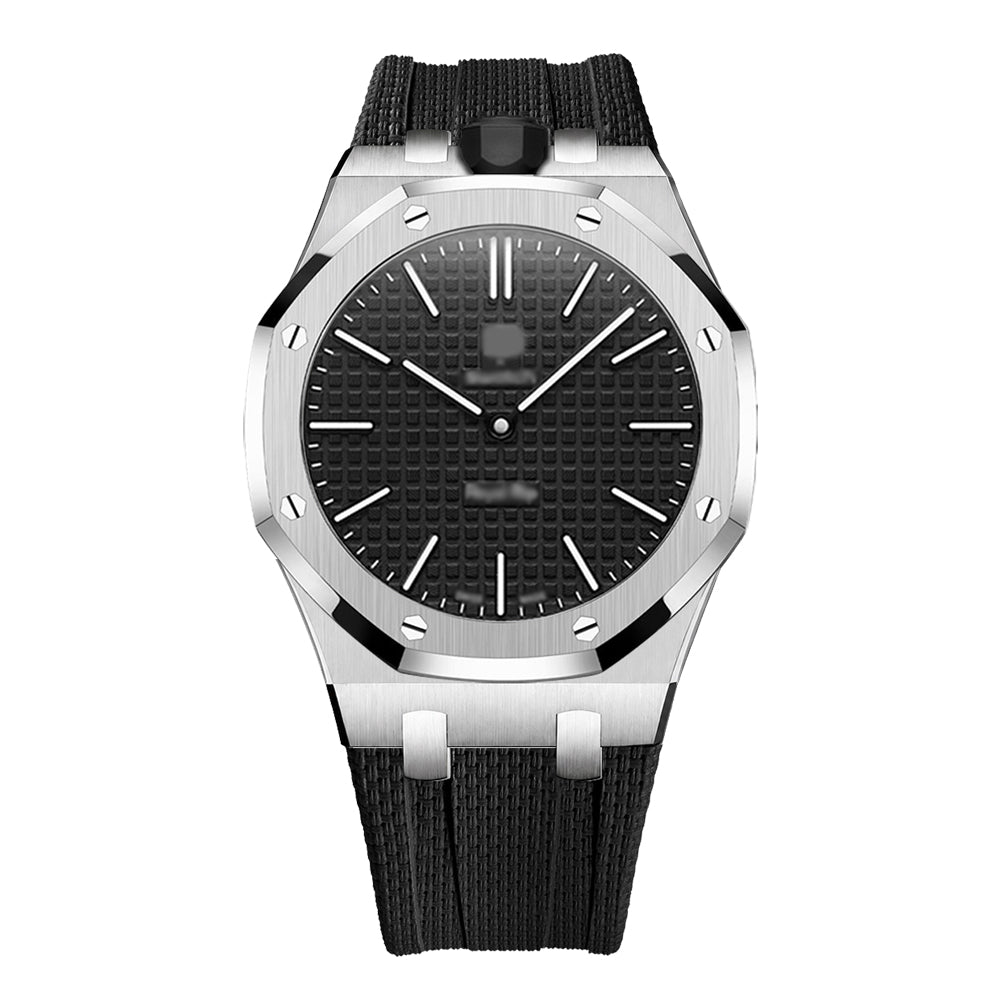 Wristform Full-Coverage Royal Pop Case - Black Strap, 12 O'Clock Crown