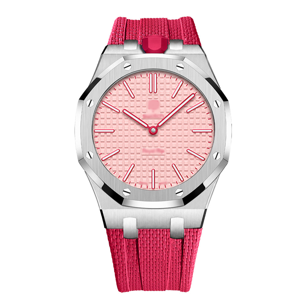 Wristform Full-Coverage Royal Pop Case - Red Strap, 12 O'Clock Crown