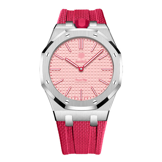 Wristform Full-Coverage Royal Pop Case - Red Strap, 12 O'Clock Crown