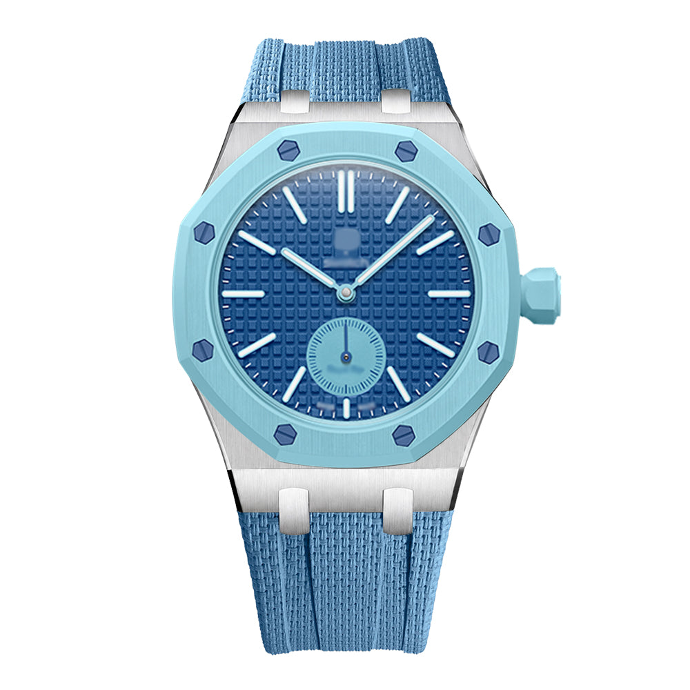 Wristform Classic Royal Pop Case - Light blue Strap, 3 O'Clock Crown
