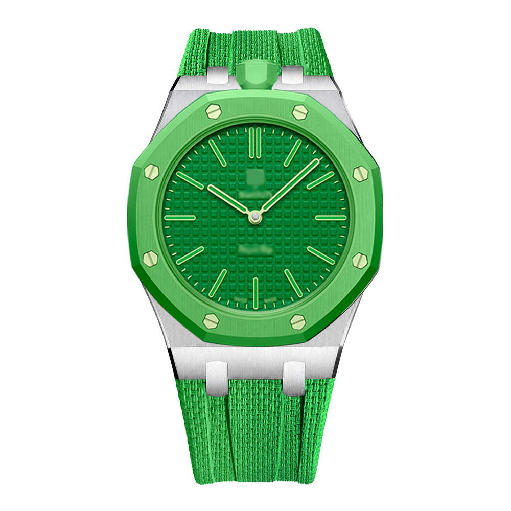 Wristform Classic Royal Pop Case - Green Strap, 12 O'Clock Crown