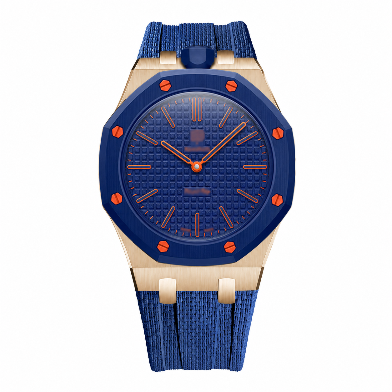 Wristform Classic Royal Pop Case - Dark blue Strap, 12 O'Clock Crown