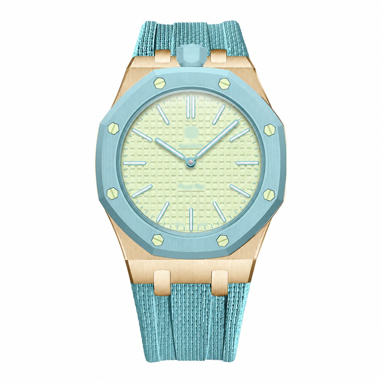 Wristform Classic Royal Pop Case - Sky blue Strap, 12 O'Clock Crown