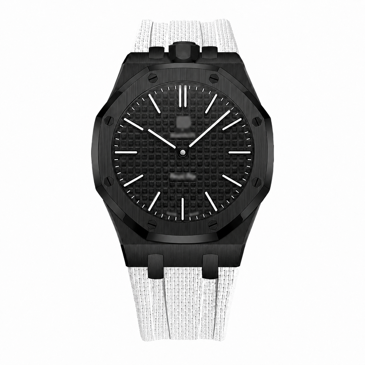Wristform Full-Coverage Royal Pop Case - White Strap, 12 O'Clock Crown