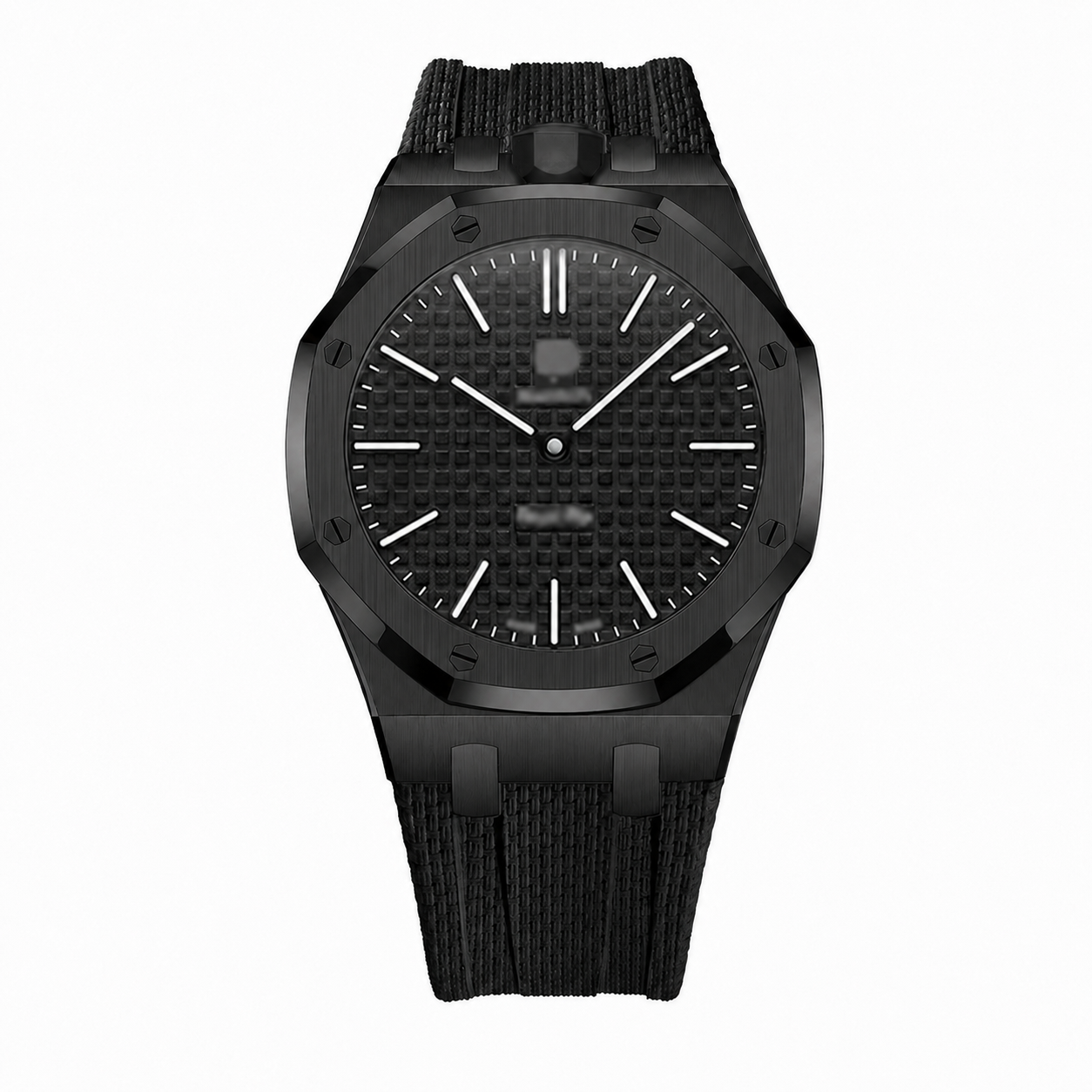 Wristform Full-Coverage Royal Pop Case - Black Strap, 12 O'Clock Crown