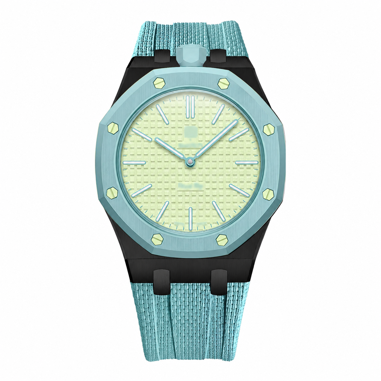 Wristform Classic Royal Pop Case - Sky blue Strap, 12 O'Clock Crown