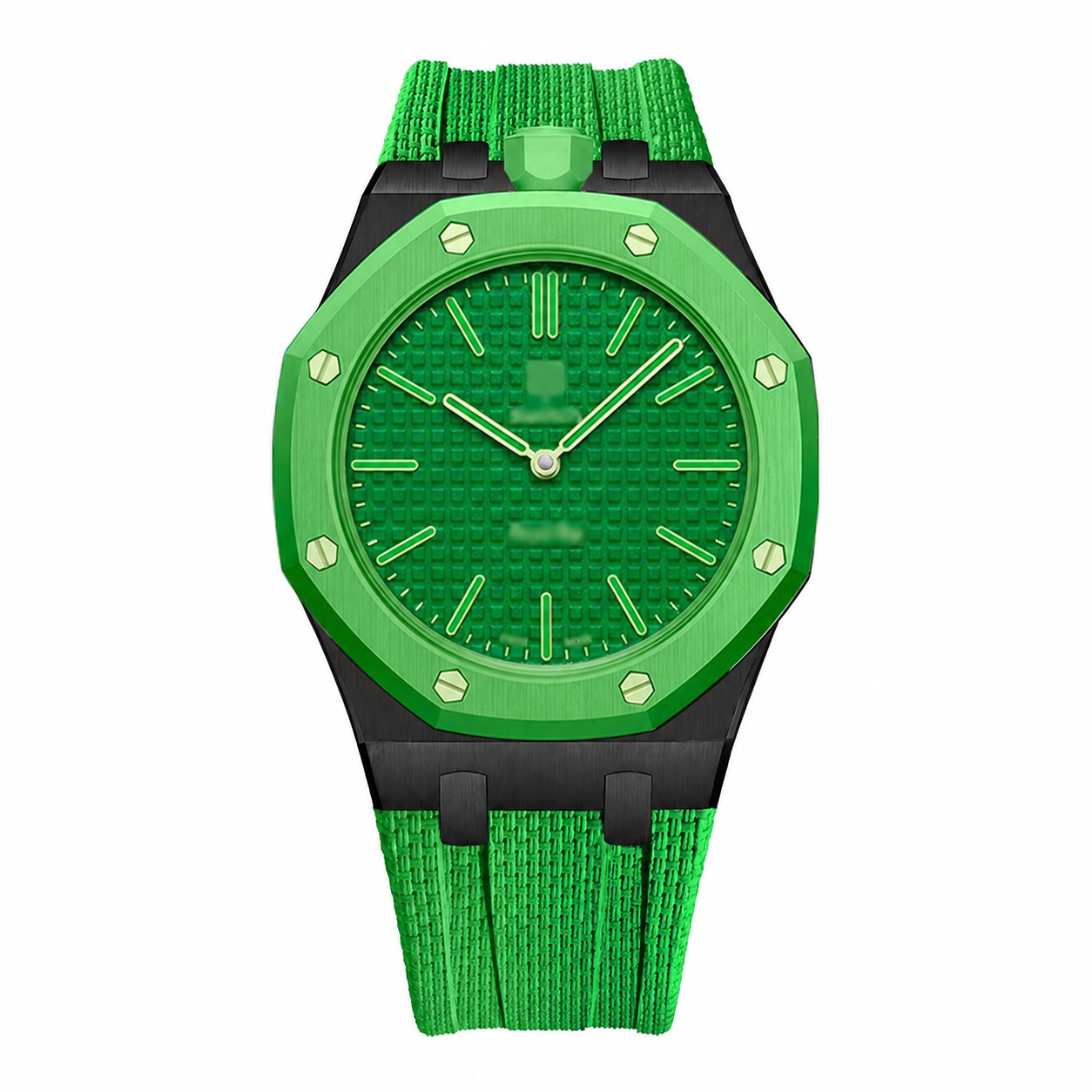 Wristform Classic Royal Pop Case - Green Strap, 12 O'Clock Crown
