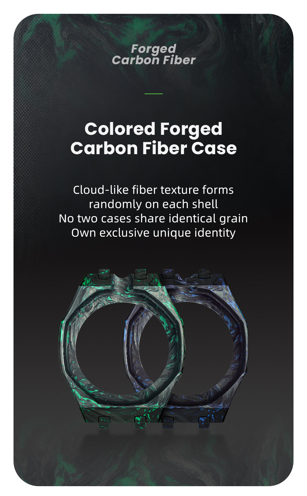 Forged carbon fiber Royal Pop case product detail 3
