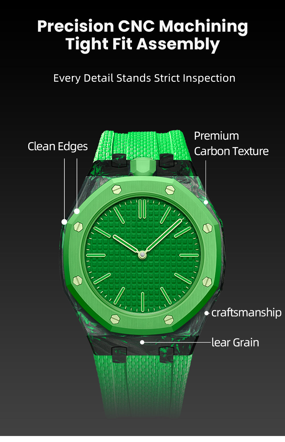 Forged carbon fiber Royal Pop case product detail 8